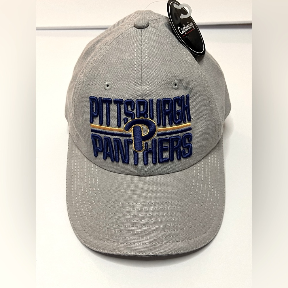 Pittsburgh Panthers Adjustable Hat NWT Light Pale Grey Color
